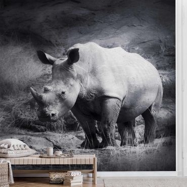 Metallic wallpaper - Lonesome Rhinoceros