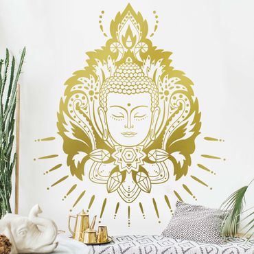 Sticker mural - Lotus Buddha