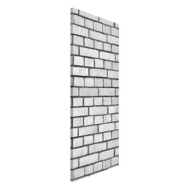 Tableau magnétique - Brick Wallpaper White London