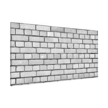 Tableau magnétique - Brick Wallpaper White London