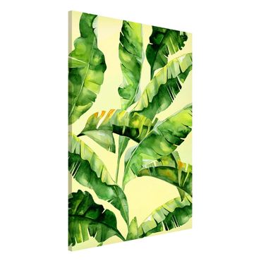 Tableau magnétique - Banana Leaves Watercolour