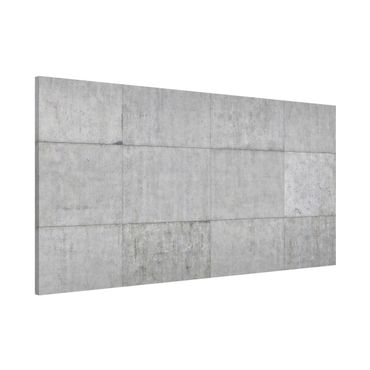 Tableau magnétique - Concrete Brick Look Grey