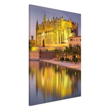 Tableau magnétique - Catedral De Mallorca Water Reflection