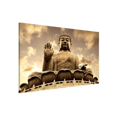 Tableau magnétique - Big Buddha Sepia