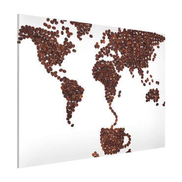 Tableau magnétique - Coffee around the world