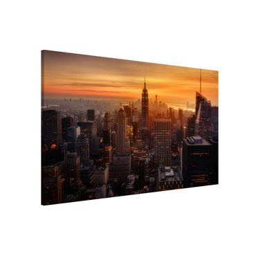 Tableau magnétique - Manhattan Skyline Evening