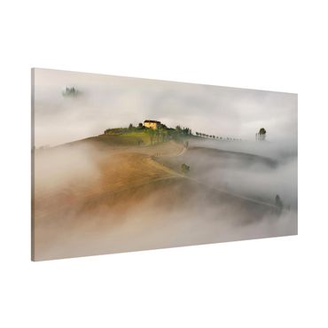 Tableau magnétique - Morning Fog In The Tuscany