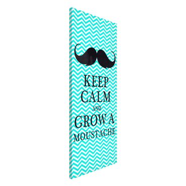 Tableau magnétique - No.YK26 Keep Calm And Grow A Mustache