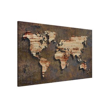 Tableau magnétique - Rust World Map