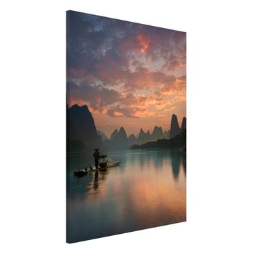 Tableau magnétique - Sunrise Over Chinese River