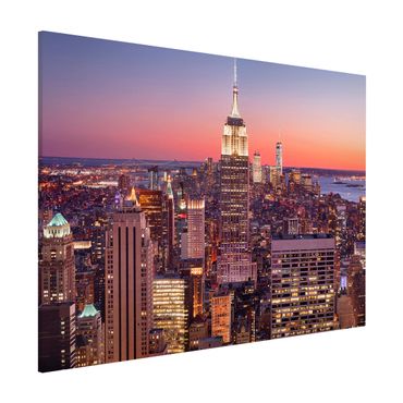 Tableau magnétique - Sunset Manhattan New York City