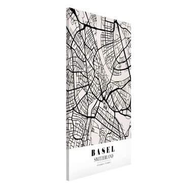 Tableau magnétique - Basel City Map - Classic