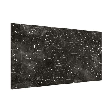 Tableau magnétique - Map Of Constellations Blackboard Look