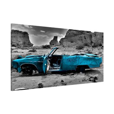 Tableau magnétique - Turquoise Cadillac