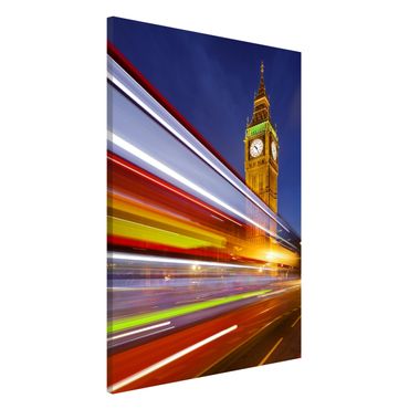 Tableau magnétique - Traffic in London at the Big Ben at night