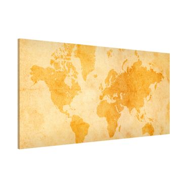 Tableau magnétique - Vintage World Map