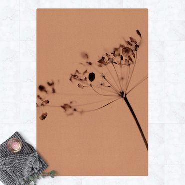 Tapis en liège - Macro Image Dried Flowers In Shadow - Format portrait 2:3