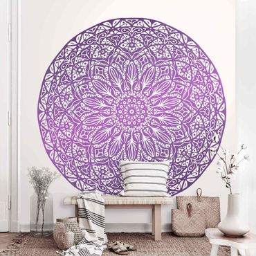 Papier peint - Mandala Ornament In Purple