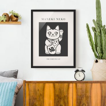 Poster encadré - Maneki Neko - Le chat porte-bonheur