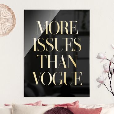 Tableau en verre - More Issues Than Vogue