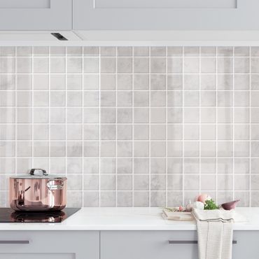 Revêtement cuisine - Mosaic Concrete Tiles - Light Grey
