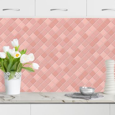 Revêtement cuisine - Mosaic Tiles - Antique Pink