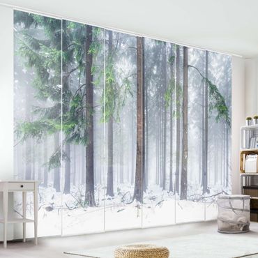 Set de panneaux coulissants - Conifers In Winter - Panneau