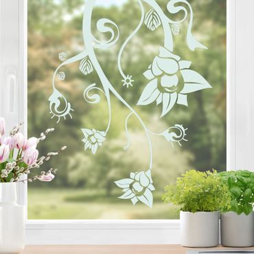 Sticker pour fenêtres - No.TA41 Extraterrestrial Flowers