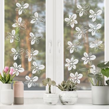 Sticker pour fenêtres - No.UL510 many Florets