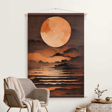Tenture murale - Orange Moon