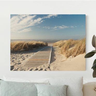 Tableau sur toile naturel - Baltic Sea Beach - Format paysage 4:3