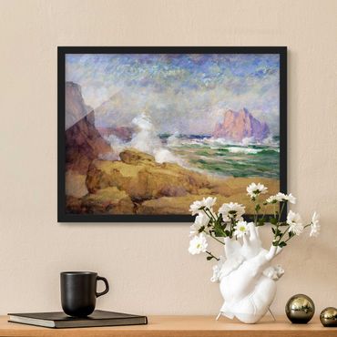 Framed poster - Ocean Ath the Bay Painting