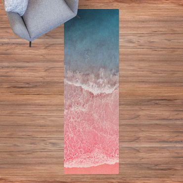 Tapis en liège - Ocean In Pink - Format portrait 1:3