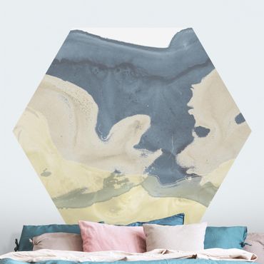 Papier peint hexagonal autocollant avec dessins - Ocean And Desert II
