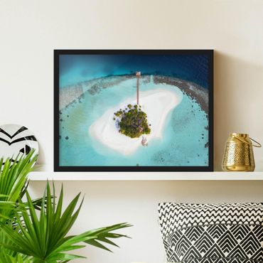 Poster encadré - Ocean Paradise Maldives