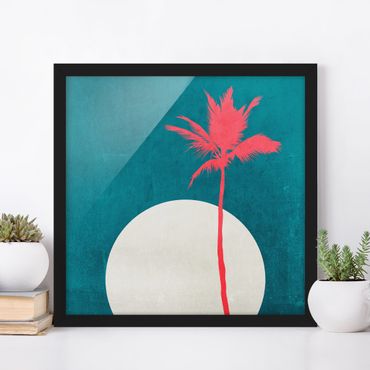 Framed poster - Palm Tree Carribean