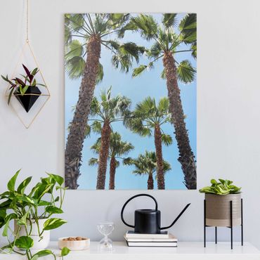 Tableau sur toile - Palm Trees At Venice Beach - Format portrait 3:4