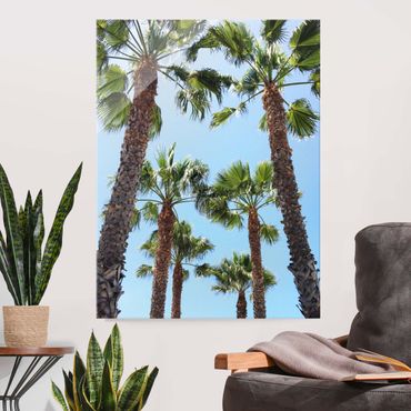 Tableau en verre - Palm Trees At Venice Beach