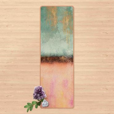 Tapis de yoga - Pastel Summer With Gold