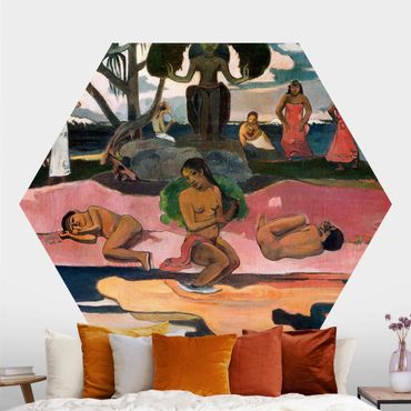 Papier peint hexagonal autocollant avec dessins - Paul Gauguin - Day of the God