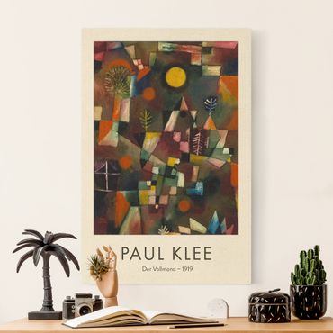 Tableau sur toile naturel - Paul Klee - The Full Moon - Museum Edition - Format portrait 2:3