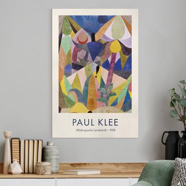 Impression sur toile - Paul Klee - Mild Tropical Landscape - Museum Edition - Format portrait 2x3