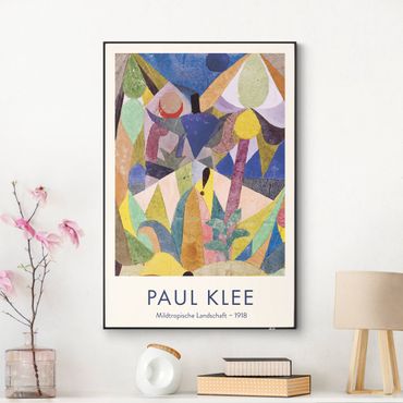 Tableau interchangeable - Paul Klee - Paysage tropical doux - édition musée