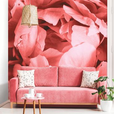 Papier peint - Peony Blossom Coral