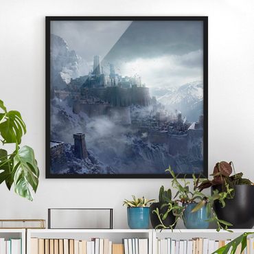 Poster encadré|Fantasy Fortress In The Mountains