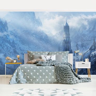 Papier peint - Fantasy Castle In Snowy Landscape