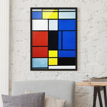Poster encadré - Piet Mondrian - Tableau No. 1