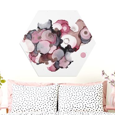 Hexagone en forex - Pink Beige Drops With Pink Gold