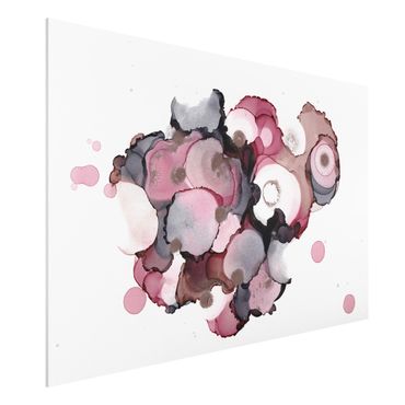 Impression sur forex - Pink Beige Drops With Pink Gold - Format paysage 3:2