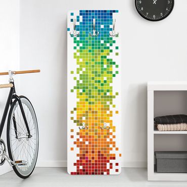 Porte-manteau - Pixel Rainbow